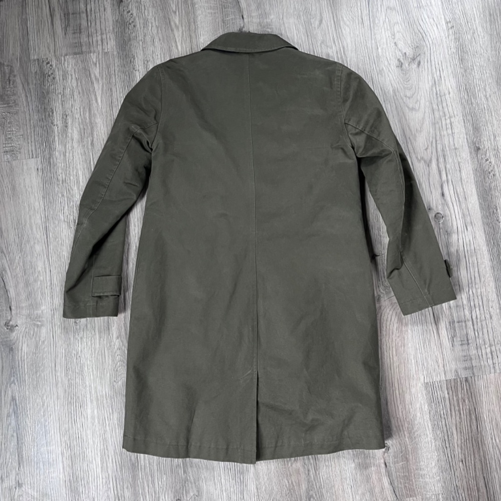 Bridge And Burn Jacket Womens XS Green Cotton Coat Jacket Lined trench coat barn - Picture 8 of 8
